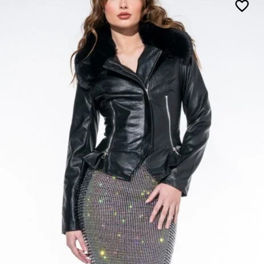 CROC MOTO WITH FAUX FUR